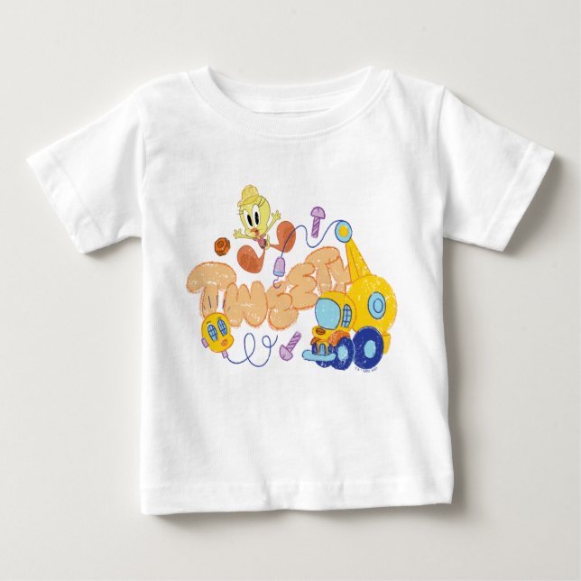 Camiseta Para Bebê INSETOS BUNNY BUILDERS™| Arte em esboço TWEETY™ (Frente)