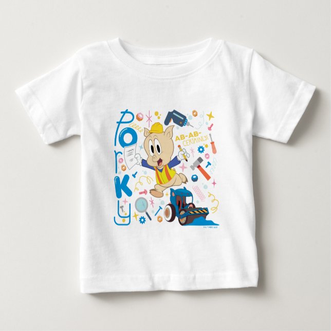Camiseta Para Bebê INSETOS BUNNY BUILDERS™| Ferramentas de Trabalho P (Frente)