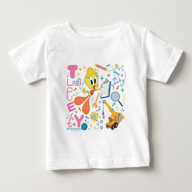 Camiseta Para Bebê INSETOS BUNNY BUILDERS™| Ferramentas de trabalho T (Frente)