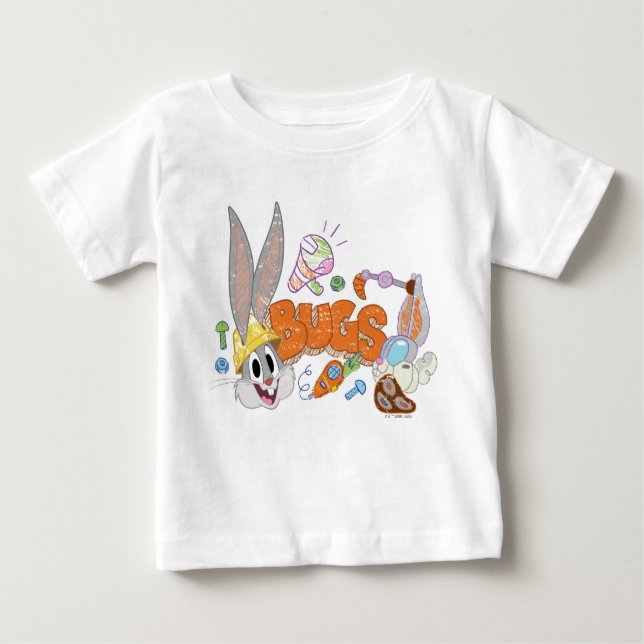 Camiseta Para Bebê INSETOS BUNNY BUILDERS™| INSETOS BUNNY™ Sketch Art (Frente)