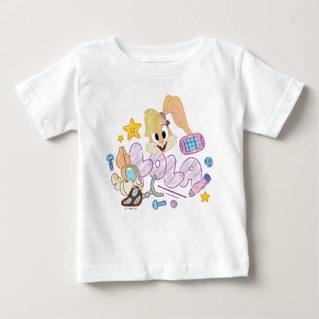 Camiseta Para Bebê INSETOS BUNNY BUILDERS™| Lola Sketch Art (Frente)