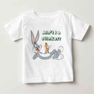 Camiseta Para Bebê INSETOS BUNNY™ Deitados Comendo Cenoura
