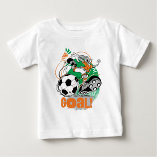 Camiseta Para Bebê INSETOS BUNNY™ Kicking Soccer Gol