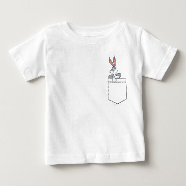 Camiseta Para Bebê INSETOS BUNNY™ Saindo No Bolso (Frente)