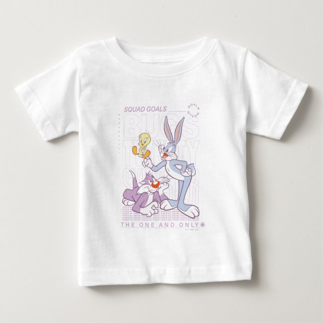 CAMISETA PARA BEBÊ INSETOS BUNNY™, TWEETY™, CIDADÃOS SYLVESTER™ (Frente)