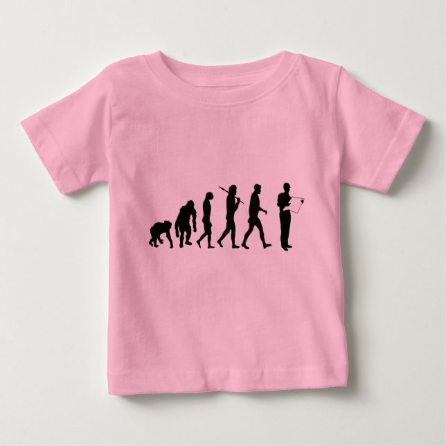 Camiseta Para Bebê Inspetor de quantidade do construtor de Engenheiro (Frente)