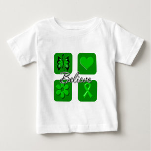 Camiseta Para Bebê Inspirado acredite - apoio de SCT e de BMT