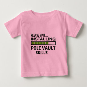 Camiseta Para Bebê Instalando habilidades do vault de pólo