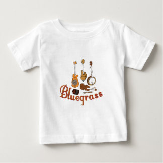 Camiseta Para Bebê Instrumentos de Bluegrass