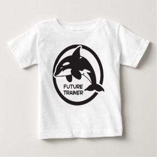 Camiseta Para Bebê Instrutor do futuro da baleia de assassino