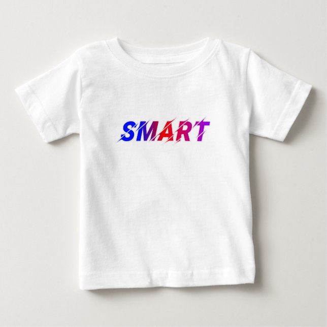 Camiseta Para Bebê Inteligente (Frente)