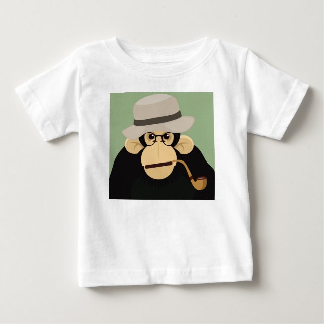 Camiseta Para Bebê Inteligente (Frente)