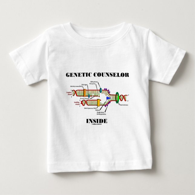 Camiseta Para Bebê Interior genético do conselheiro (réplica do ADN) (Frente)