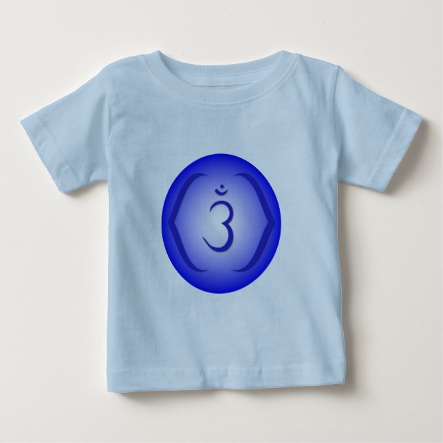 Camiseta Para Bebê Intuition Chakra - Ajna (Frente)
