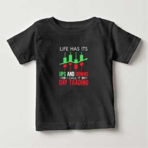 Camiseta Para Bebê Investidor Eu Chamo De Negociação De Dia