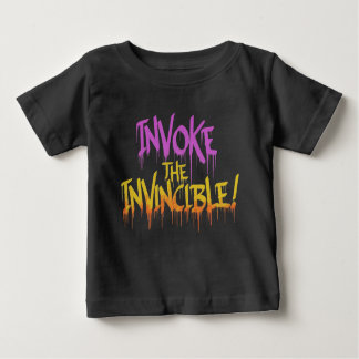 Camiseta Para Bebê Invocar o Invencível