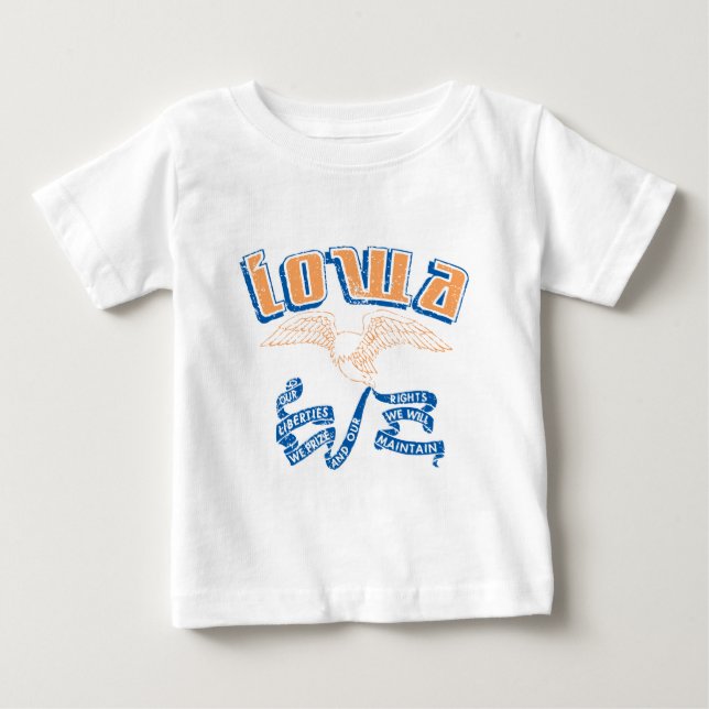 Camiseta Para Bebê Iowa (Frente)