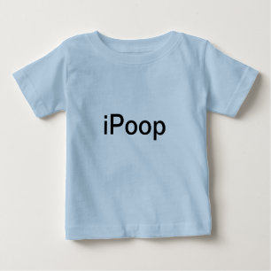 Camiseta Para Bebê iPoop