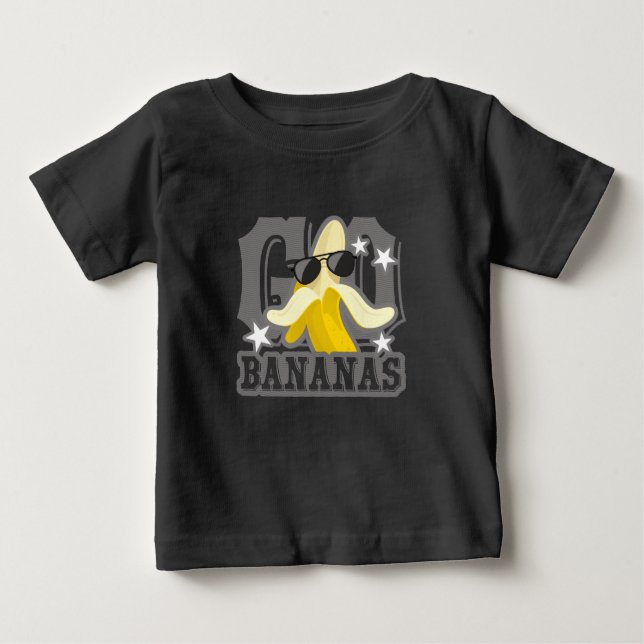 Camiseta Para Bebê Ir Bananas (Frente)