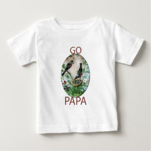 Camiseta Para Bebê Ir Papa