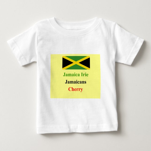 Camiseta Para Bebê íris da Jamaica (Frente)