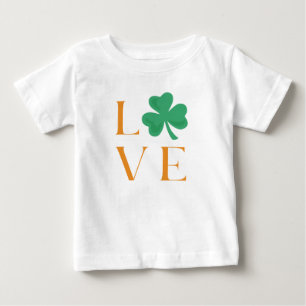 Camiseta Para Bebê Irish Love Green e Orange Tee for Baby