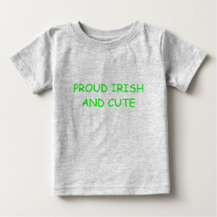 CAMISETA PARA BEBÊ IRLANDÊS E BONITO ORGULHOSOS