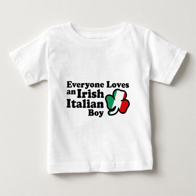 Camiseta Para Bebê Irlandês - italiano (Frente)