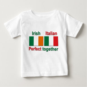 Camiseta Para Bebê Irlandês italiano - aperfeiçoe junto!