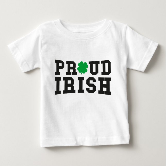 Camiseta Para Bebê Irlandês orgulhoso (Frente)