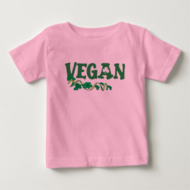 Camiseta Para Bebê Irlandês Vegan (Frente)