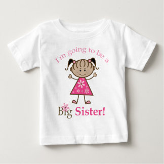 Camiseta Para Bebê Irmã Grande A Ser Etnia Da Figura