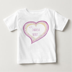 Camiseta Para Bebê Irmã grande revela que tenho um segredo