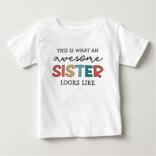 Camiseta Para Bebê Irmã Incrível e Divertida   Presentes para a Melho