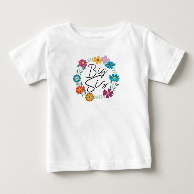 CAMISETA PARA BEBÊ IRMÃ MAIS VELHA (Frente)