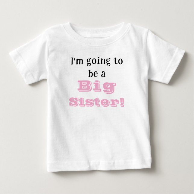 Camiseta Para Bebê Irmã Mais Velha (Frente)