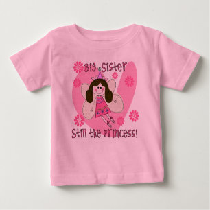 Camiseta Para Bebê Irmã mais velha ainda a princesa Romper