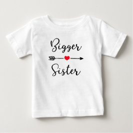 Camiseta Para Bebê Irmã Mais Velha ~ Designs de Irmã