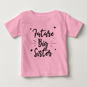 Camiseta Para Bebê Irmã mais velha do futuro
