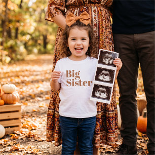 Camiseta Para Bebê Irmã Mais Velha Família de Irmãos Combinando Rus