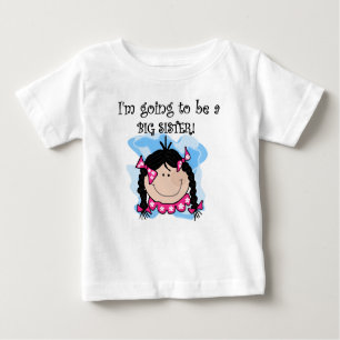 Camiseta Para Bebê Irmã mais velha futura