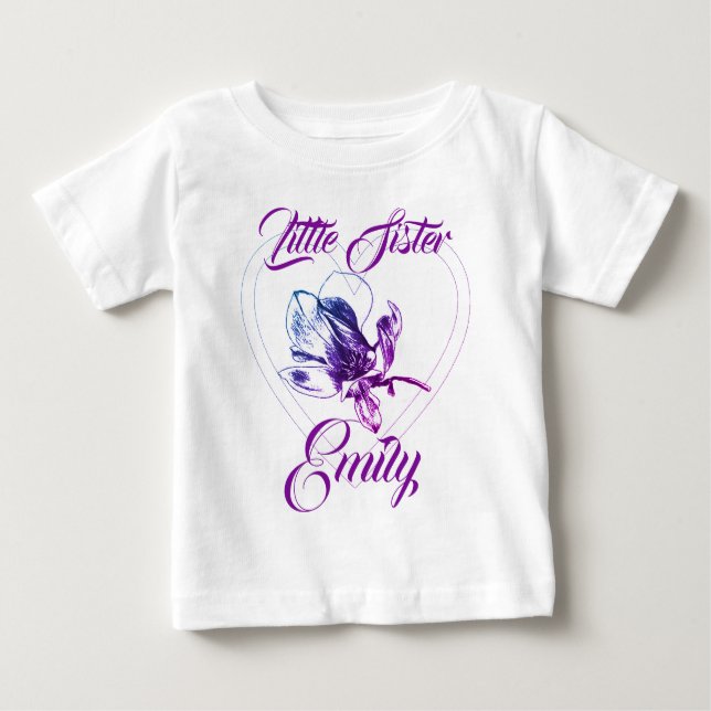 Camiseta Para Bebê Irmã Mais Velha Irmã Mais Nova BFF (Frente)