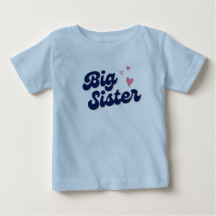 Camiseta Para Bebê irmã mais velha, presente de irmã mais velha, ir