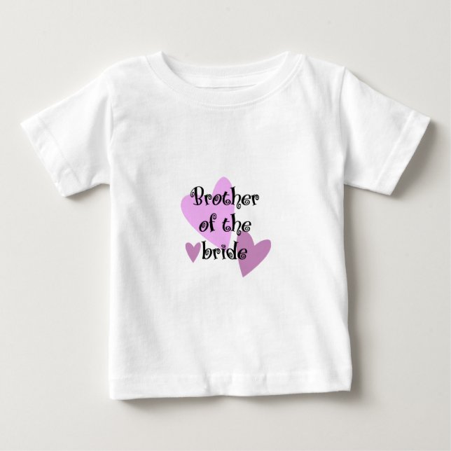 Camiseta Para Bebê Irmão da Noiva (Frente)