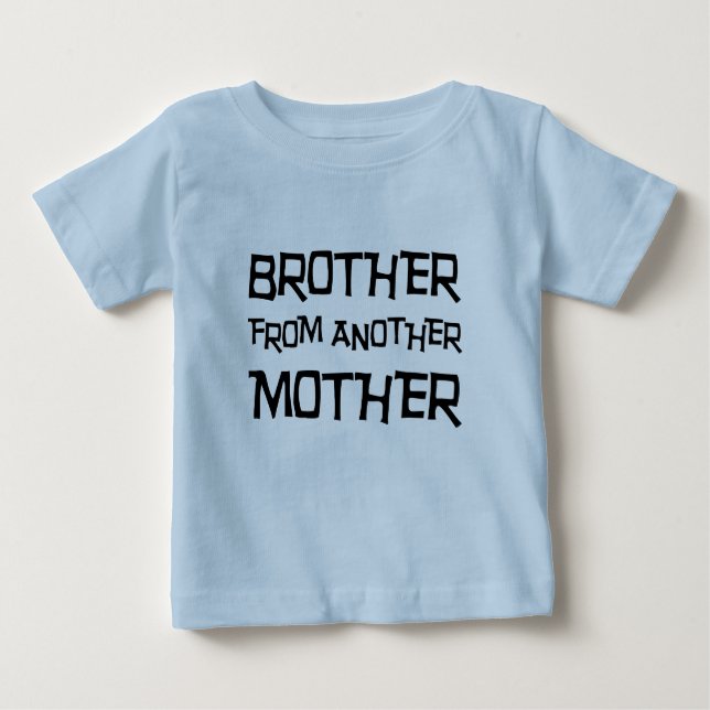 Camiseta Para Bebê Irmão De Outra Mãe (Frente)