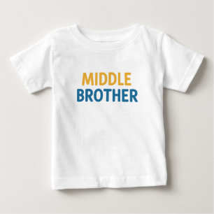 Camiseta Para Bebê Irmão do Meio