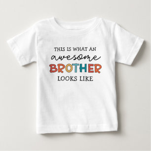 Camiseta Para Bebê Irmão Engraçado e Incrível Presente para o Melho
