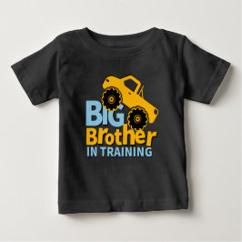 Camiseta Para Bebê Irmão Grande do Menino em Treinamento, Anúncio do 