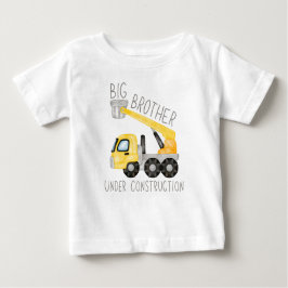 Camiseta Para Bebê Irmão Grande Em Construção, Irmão Digger