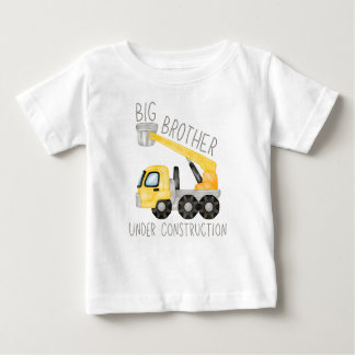 Camiseta Para Bebê Irmão Grande Em Construção, Irmão Digger